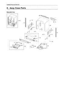 Case Parts Assy parts for Samsung Dishwasher DW80R7060US/AA-00 from AppliancePartsPros.com