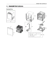Main Assy parts for Samsung Dishwasher DW80R7061UG/AA-00 from AppliancePartsPros.com