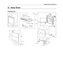 Door Assy parts for Samsung Dishwasher DW80R7061UG/AA-00 from AppliancePartsPros.com