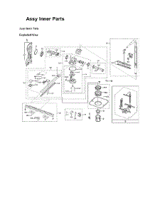 Inner Parts Assy parts for Samsung Dishwasher DW80R9950QN/AA-00 from AppliancePartsPros.com