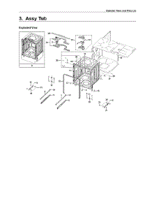 Tub Assy parts for Samsung Dishwasher DW80R9950UG/AA-00 from AppliancePartsPros.com