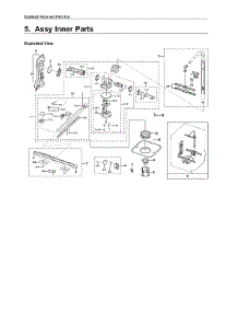 Inner Parts Assy parts for Samsung Dishwasher DW80R9950UG/AA-00 from AppliancePartsPros.com