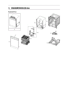 Main Unit Assy parts for Samsung Dishwasher DW80R9950US/AA-00 from AppliancePartsPros.com
