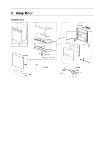Door Assy parts for Samsung Dishwasher DW80R9950US/AA-00 from AppliancePartsPros.com