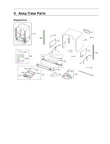 Case Parts Assy parts for Samsung Dishwasher DW80R9950US/AA-00 from AppliancePartsPros.com
