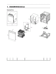 Main Unit Assy parts for Samsung Dishwasher DW80R9950US/AA-01 from AppliancePartsPros.com