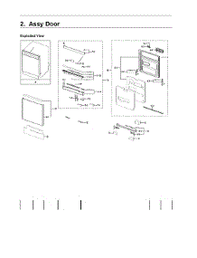 Door Assy parts for Samsung Dishwasher DW80R9950US/AA-01 from AppliancePartsPros.com