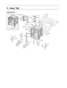 Tub Assy parts for Samsung Dishwasher DW80R9950US/AA-01 from AppliancePartsPros.com