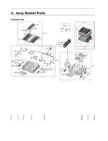Basket Parts Assy parts for Samsung Dishwasher DW80R9950US/AA-01 from AppliancePartsPros.com