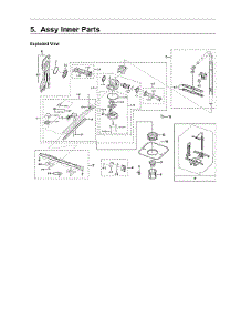 Inner Parts Assy parts for Samsung Dishwasher DW80R9950US/AA-01 from AppliancePartsPros.com
