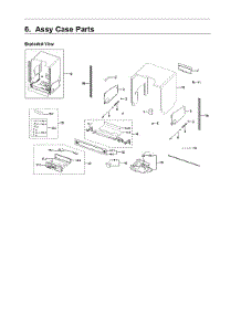 Case Parts Assy parts for Samsung Dishwasher DW80R9950US/AA-01 from AppliancePartsPros.com