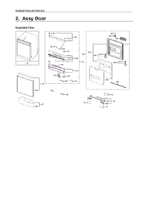 Door Assy parts for Samsung Dishwasher DW80R9950UT/AA-00 from AppliancePartsPros.com