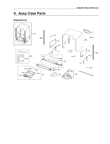 Case Parts Assy parts for Samsung Dishwasher DW80R9950UT/AA-00 from AppliancePartsPros.com