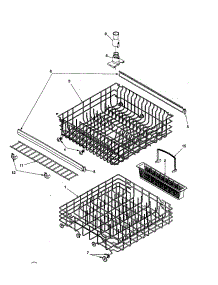 Rack parts for Amana Dishwasher DWA73AB-P1318612W from AppliancePartsPros.com