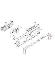 Control Panel parts for Thermador Dishwasher DWHD94EP/50 from AppliancePartsPros.com