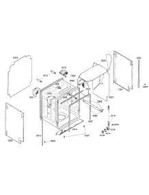 Cabinet parts for Thermador Dishwasher DWHD94EP/50 from AppliancePartsPros.com