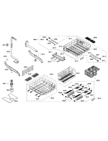 Basket Assy parts for Thermador Dishwasher DWHD94EP/50 from AppliancePartsPros.com