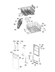 Rack-Door parts for  Dishwasher DWL3025DBBB from AppliancePartsPros.com