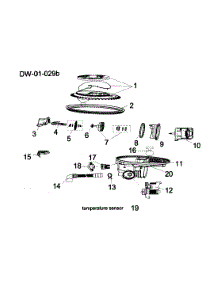 Pump parts for  Dishwasher DWL4035DBBB from AppliancePartsPros.com
