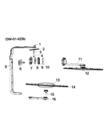 Sprayers parts for  Dishwasher DWL4035DBBB from AppliancePartsPros.com