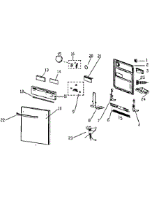 Door Assy parts for  Dishwasher DWL7075DBWW from AppliancePartsPros.com