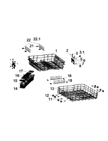 Rack Assy parts for  Dishwasher DWL7075MBSS from AppliancePartsPros.com