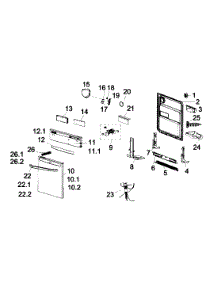 Door Assy parts for  Dishwasher DWL7075MBSS from AppliancePartsPros.com