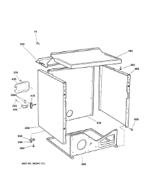 Cabinet & Top Panel parts for Ge Dryer DWSR483EB2CC from AppliancePartsPros.com