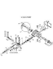 Pump 2 parts for Dewalt Gas Pressure Washer DXPW3025 TYPE0 from AppliancePartsPros.com