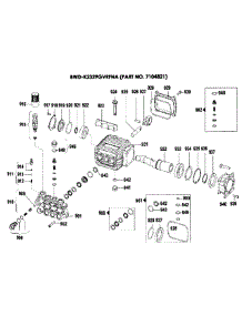 Pump 3 parts for Dewalt Gas Pressure Washer DXPW3025 TYPE0 from AppliancePartsPros.com