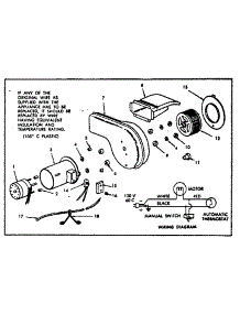 Optional Forced Air Blower parts for Preway Space Heater DYM75F from AppliancePartsPros.com
