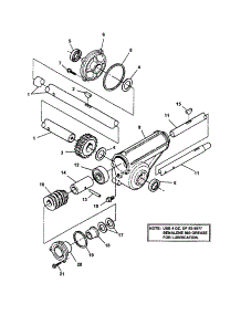 Gearbox, Shafts parts for Snapper Gas Snowblower E10305 from AppliancePartsPros.com