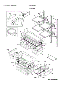 Shelves parts for Electrolux Bottom-Mount Refrigerator E23BC69SPS4 from AppliancePartsPros.com