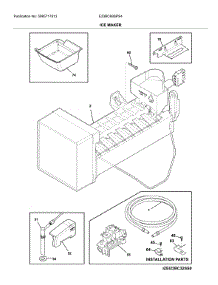 Ice Maker parts for Electrolux Bottom-Mount Refrigerator E23BC69SPS4 from AppliancePartsPros.com