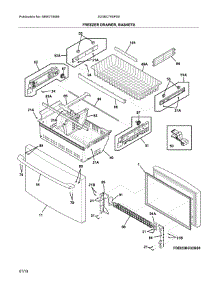Freezer Drawer, Baskets parts for Electrolux Bottom-Mount Refrigerator E23BC79SPS5 from AppliancePartsPros.com