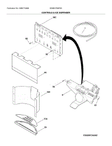 Controls & Ice Dispenser parts for Electrolux Bottom-Mount Refrigerator E23BC79SPS5 from AppliancePartsPros.com