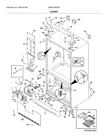 Cabinet parts for Electrolux Bottom-Mount Refrigerator E23BC79SPS5 from AppliancePartsPros.com