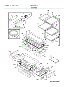 Shelves parts for Electrolux Bottom-Mount Refrigerator E23BC79SPS5 from AppliancePartsPros.com