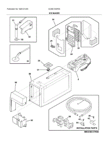 Ice Maker parts for Electrolux Bottom-Mount Refrigerator E23BC79SPS5 from AppliancePartsPros.com