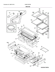 Shelves parts for Electrolux Bottom-Mount Refrigerator E23BC79SPS6 from AppliancePartsPros.com