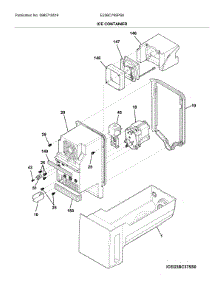 Ice Container parts for Electrolux Bottom-Mount Refrigerator E23BC79SPS6 from AppliancePartsPros.com