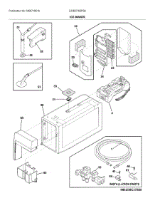 Ice Maker parts for Electrolux Bottom-Mount Refrigerator E23BC79SPS6 from AppliancePartsPros.com