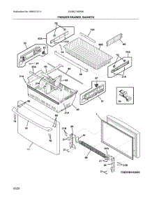 Freezer Door parts for Electrolux Bottom-Mount Refrigerator E23BC79SPS6 from AppliancePartsPros.com