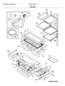 Shelves parts for Electrolux Bottom-Mount Refrigerator E23BC79SPS6 from AppliancePartsPros.com