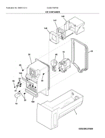 Container parts for Electrolux Bottom-Mount Refrigerator E23BC79SPS6 from AppliancePartsPros.com