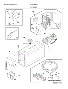 Ice Maker parts for Electrolux Bottom-Mount Refrigerator E23BC79SPS6 from AppliancePartsPros.com