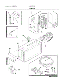 Ice Maker parts for Electrolux Bottom-Mount Refrigerator E23BC79SPS7 from AppliancePartsPros.com