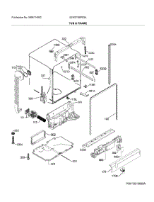Tub & Frame parts for Electrolux Dishwasher E24ID75SPS3A from AppliancePartsPros.com