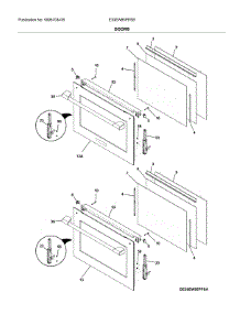 Doors parts for Electrolux Electric Wall Oven E30EW85PPSB from AppliancePartsPros.com