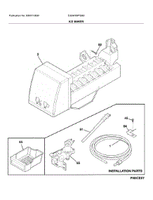 Ice Maker parts for Electrolux Upright Freezer E32AF85PQSD from AppliancePartsPros.com